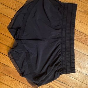 Navy lululemon short shorts